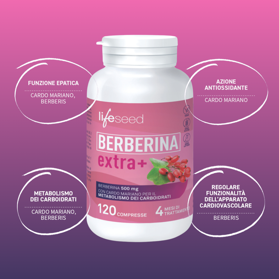 Berberina Extra+: integratore naturale per glicemia e colesterolo
