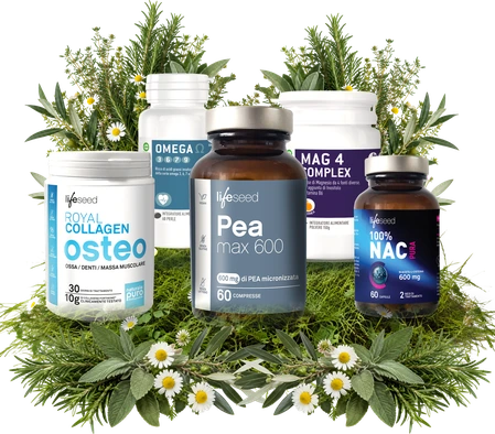 Integratori Lifeseed e Almaphyto tra erbe officinali