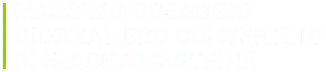 Massimo dosaggio giornaliero consentito di N-acetilcisteina